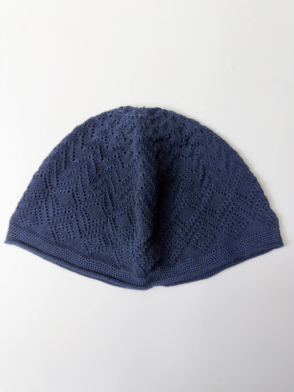 chéchia bleu marine en coton