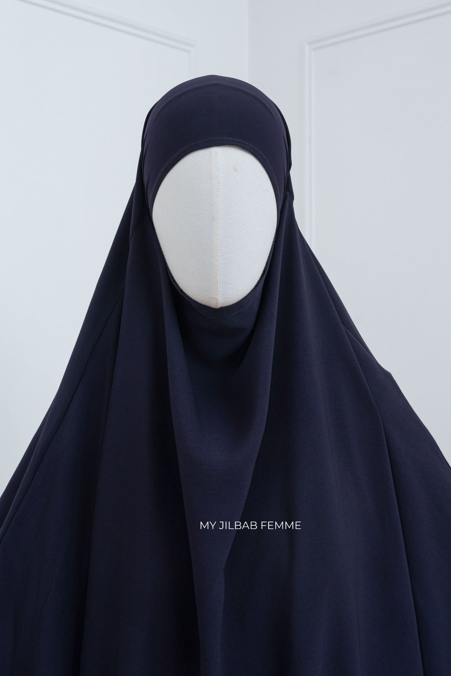 Jilbab 2 pièces - Bleu Marine - Petite Taille