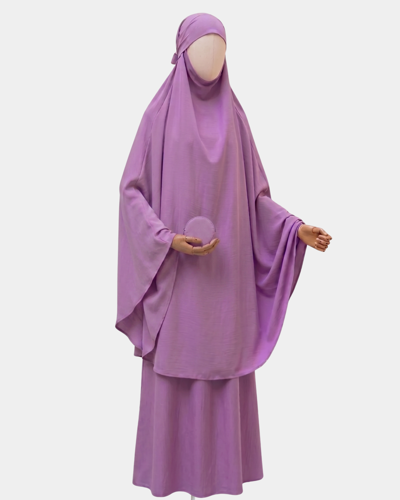 Ensemble de Prière Compact Jilbab — Lilas