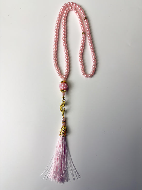 tasibh de 99 perles rose