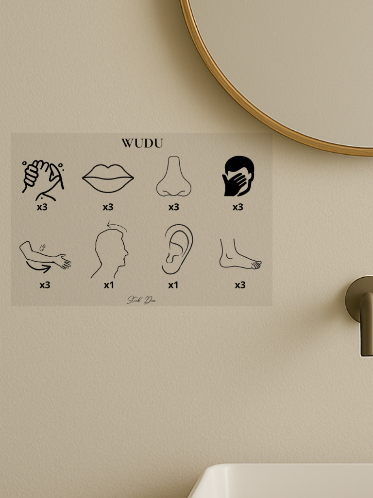 sticker ablutions wudu