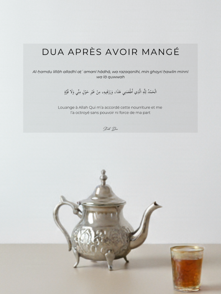 stick dua après avoir mangé