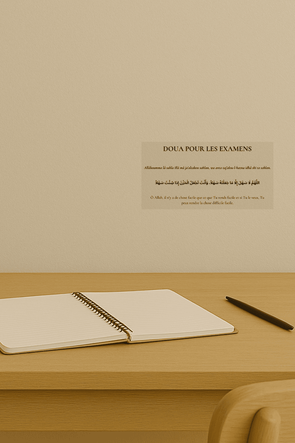 Sticky Doua pour les examens