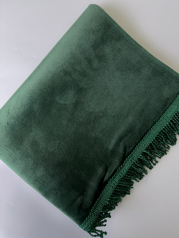 Tapis de prière premium en velours - Vert