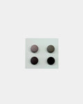 Lot de 4 aimants pour hijab MJF, variante 1 : mauve, kaki, brun foncé et noir