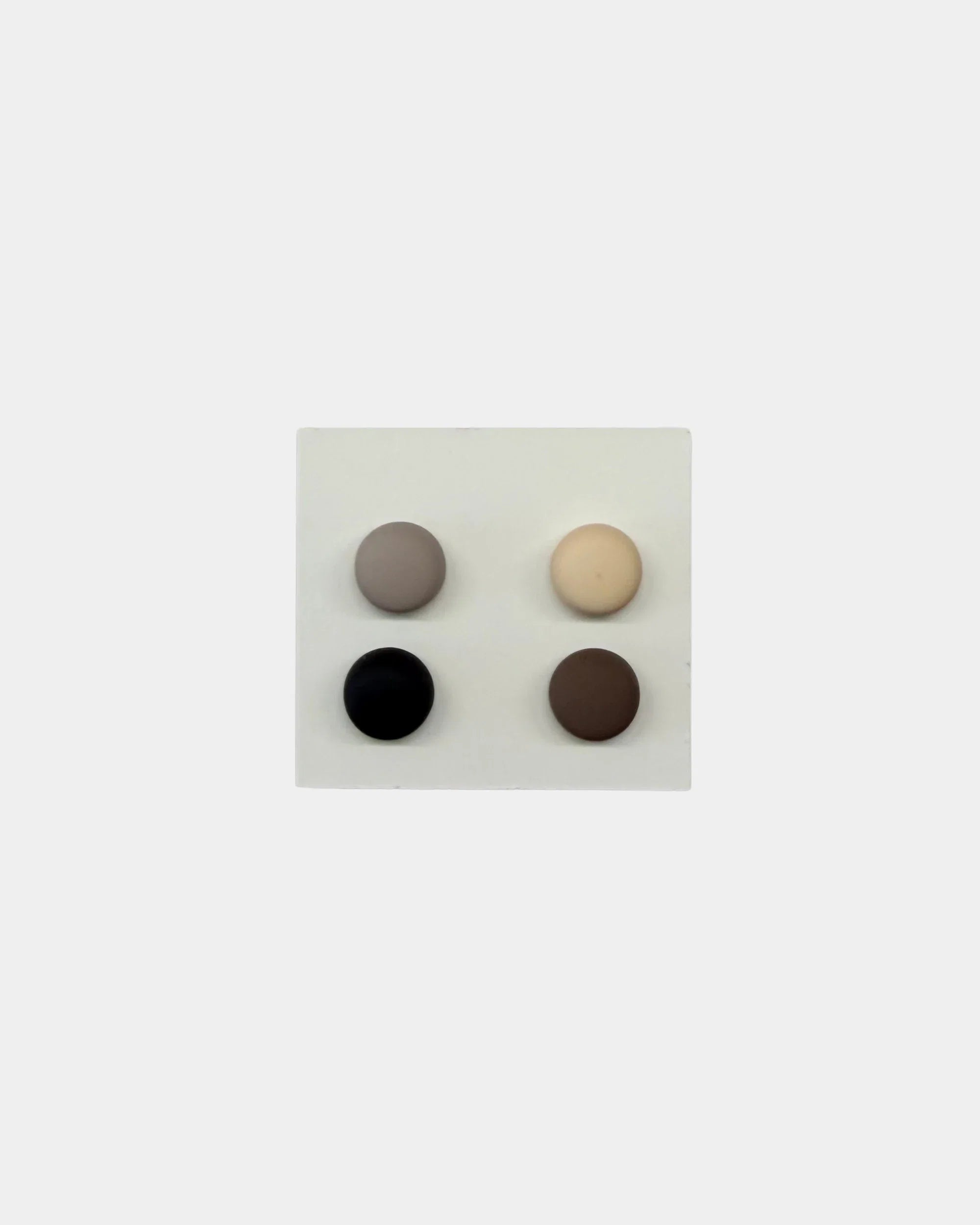 Lot de 4 aimants pour hijab MJF, variante 3 : taupe, beige, noir et marron