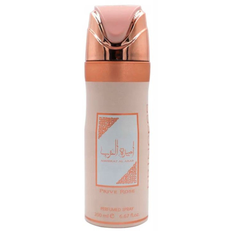Ameerat Al Arab Prive Rose Deodorant Perfumed Spray- Lattafa Asdaaf