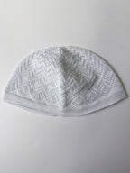 chechia blanche en coton