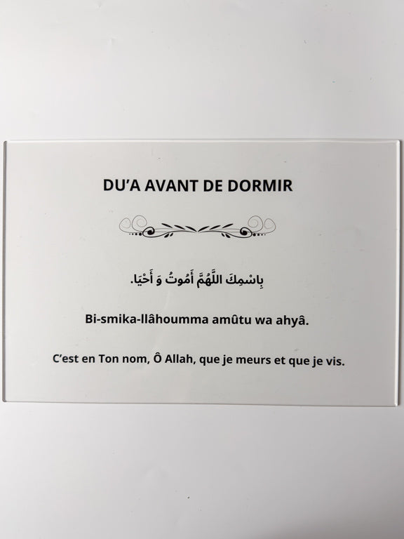 Plexiglas Doua Avant de dormir
