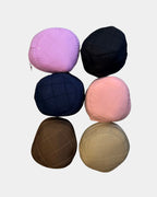 Pochette de rangement assortie de l'ensemble de prière jilbab compact MJF, coloris lilas, noir, bleu marine, rose, marron et camel