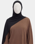 Hijab avec aimants intégrés en Mousseline - Noir