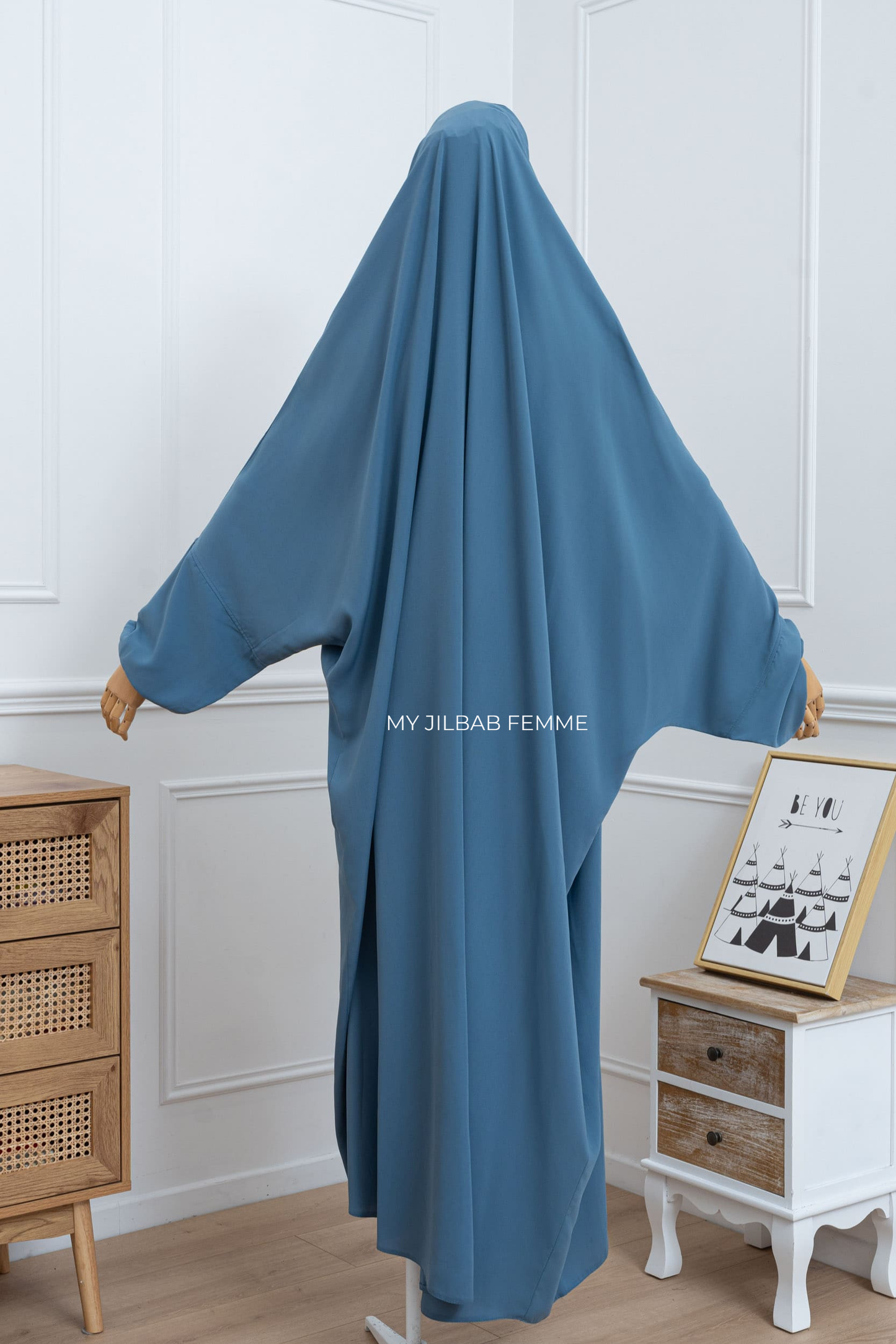 Jilbab 1 pièce - Bleu jeans