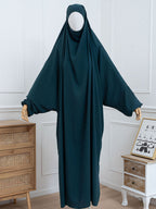 Jilbab 1 pièce - Bleu pétrole