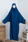 jilbab une pièce bleu royal face