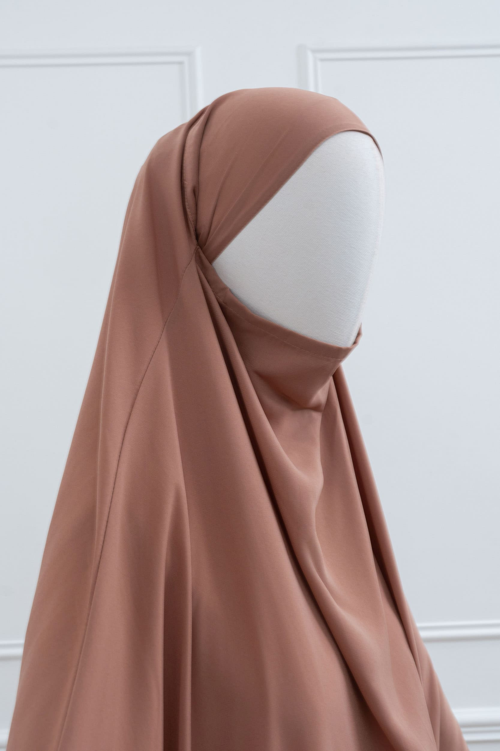 jilbab une pièce camel profil hijab