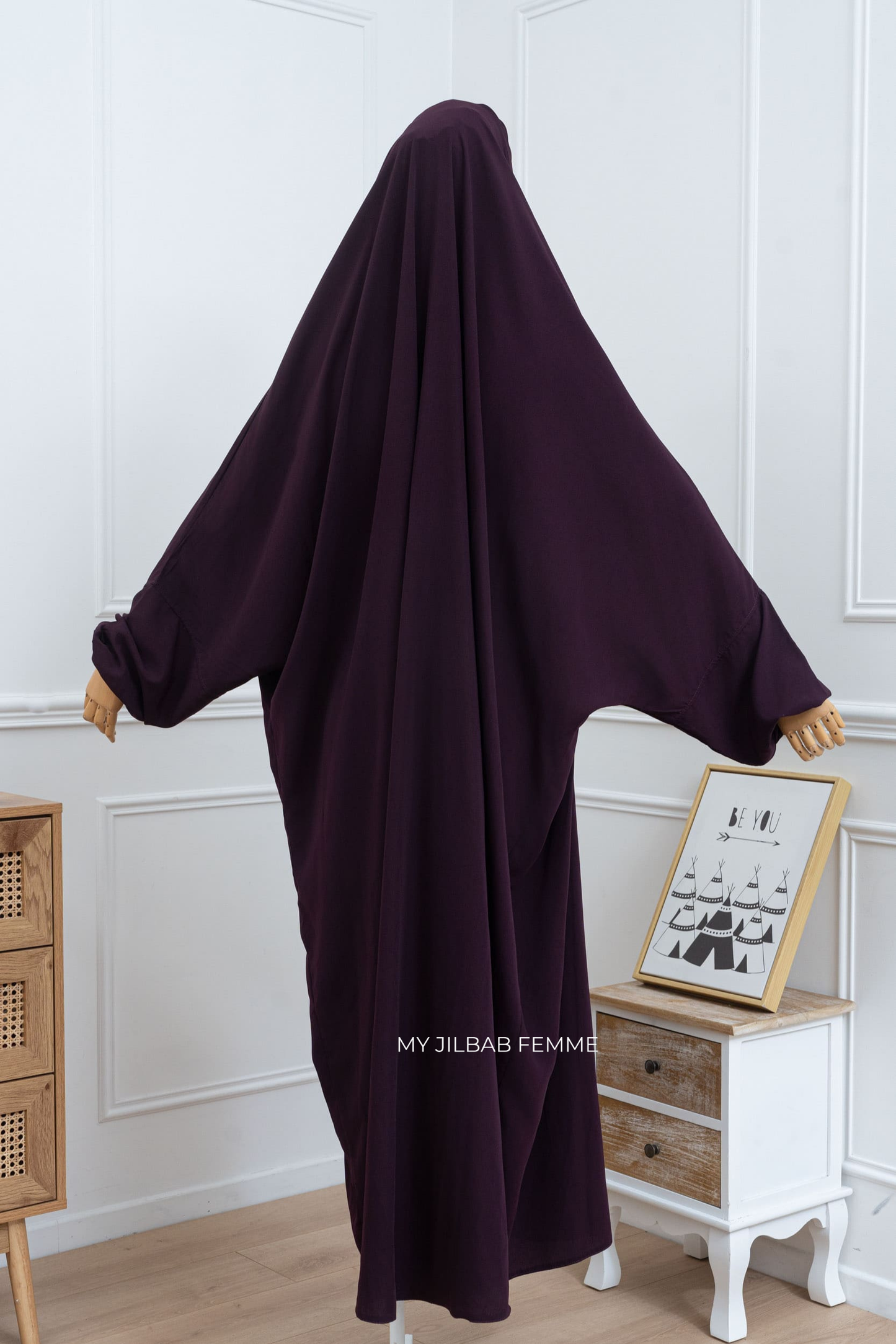 Jilbab 1 pièce - Violet Framboise