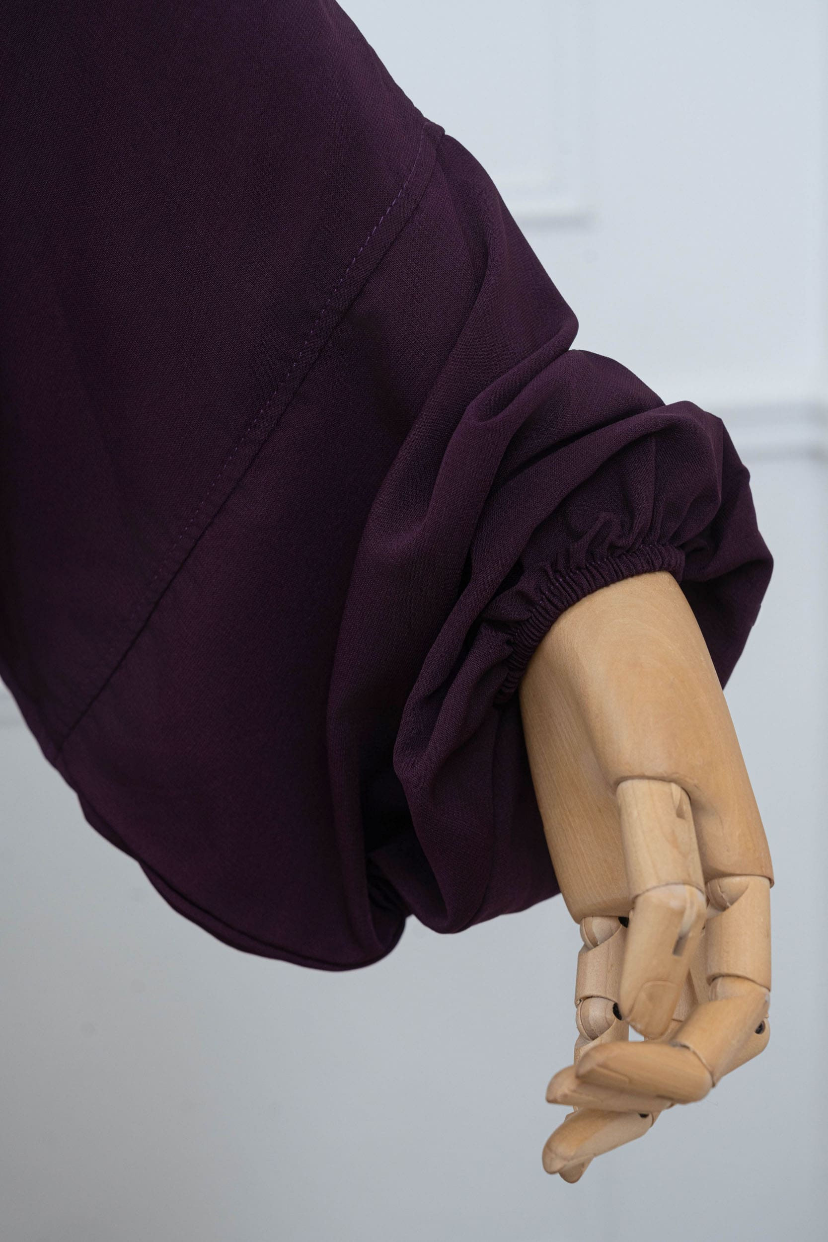 jilbab une pièce framboise manche