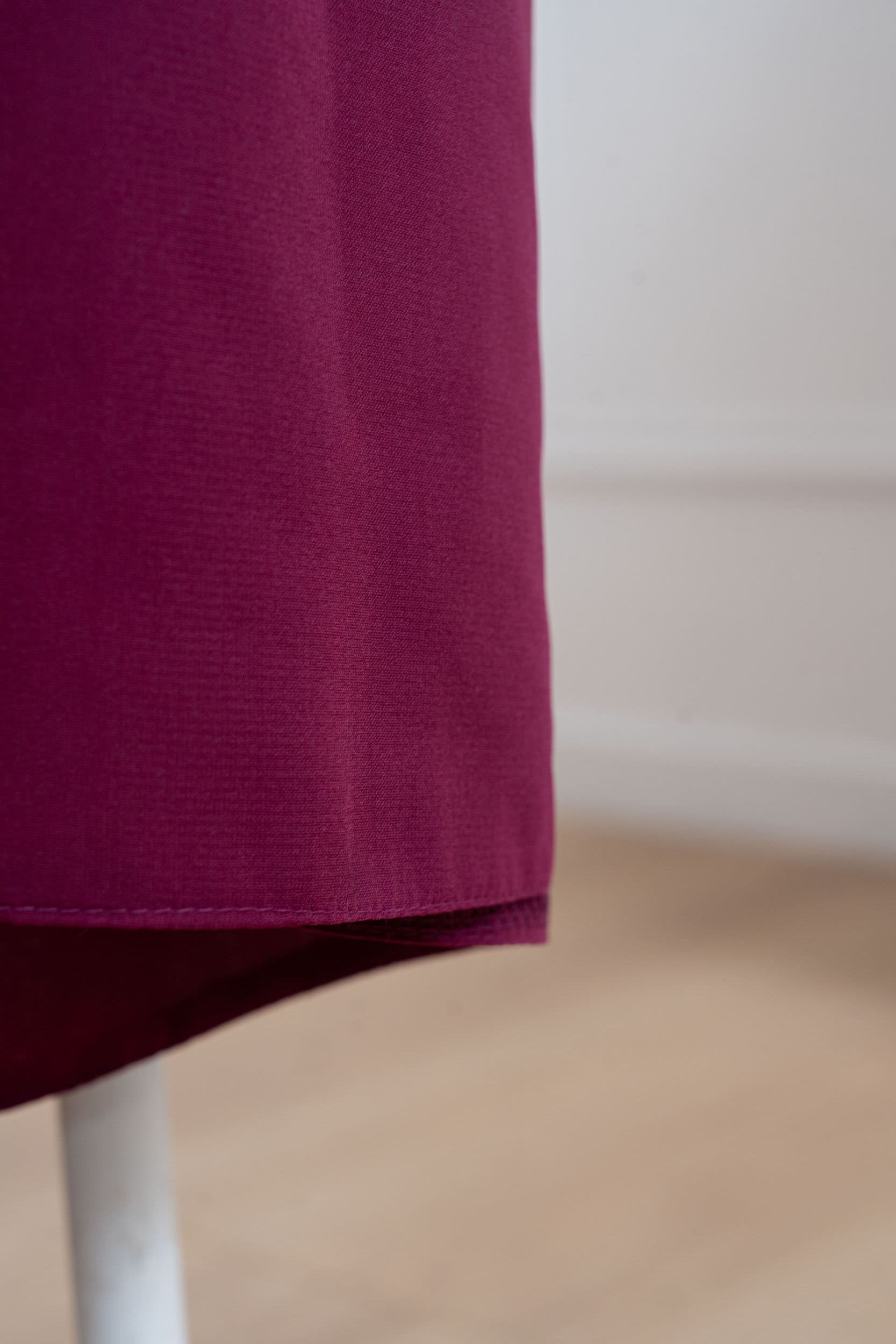 jilbab une pièce fuchsia détail