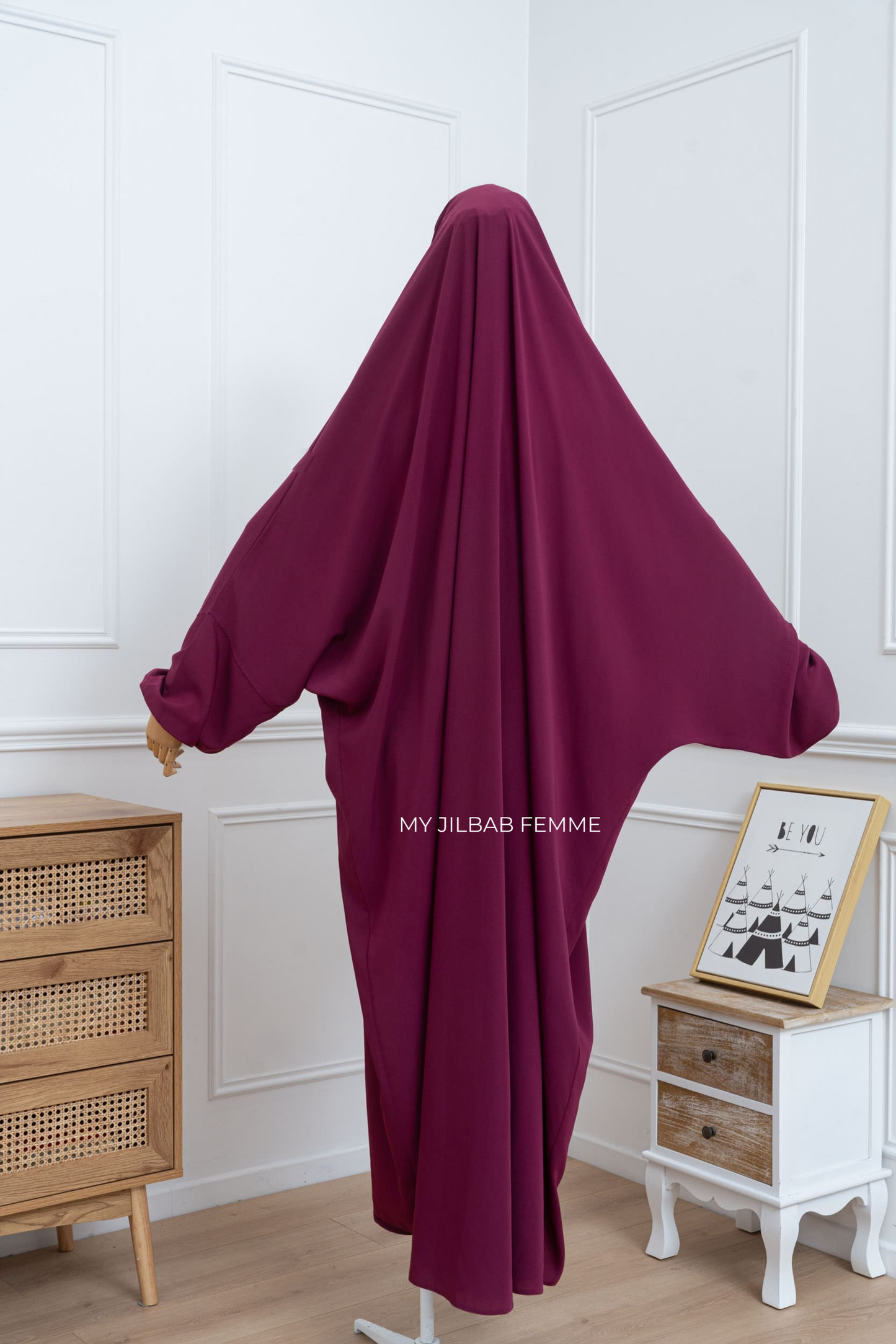 Jilbab 1 pièce - Rose Fuchsia