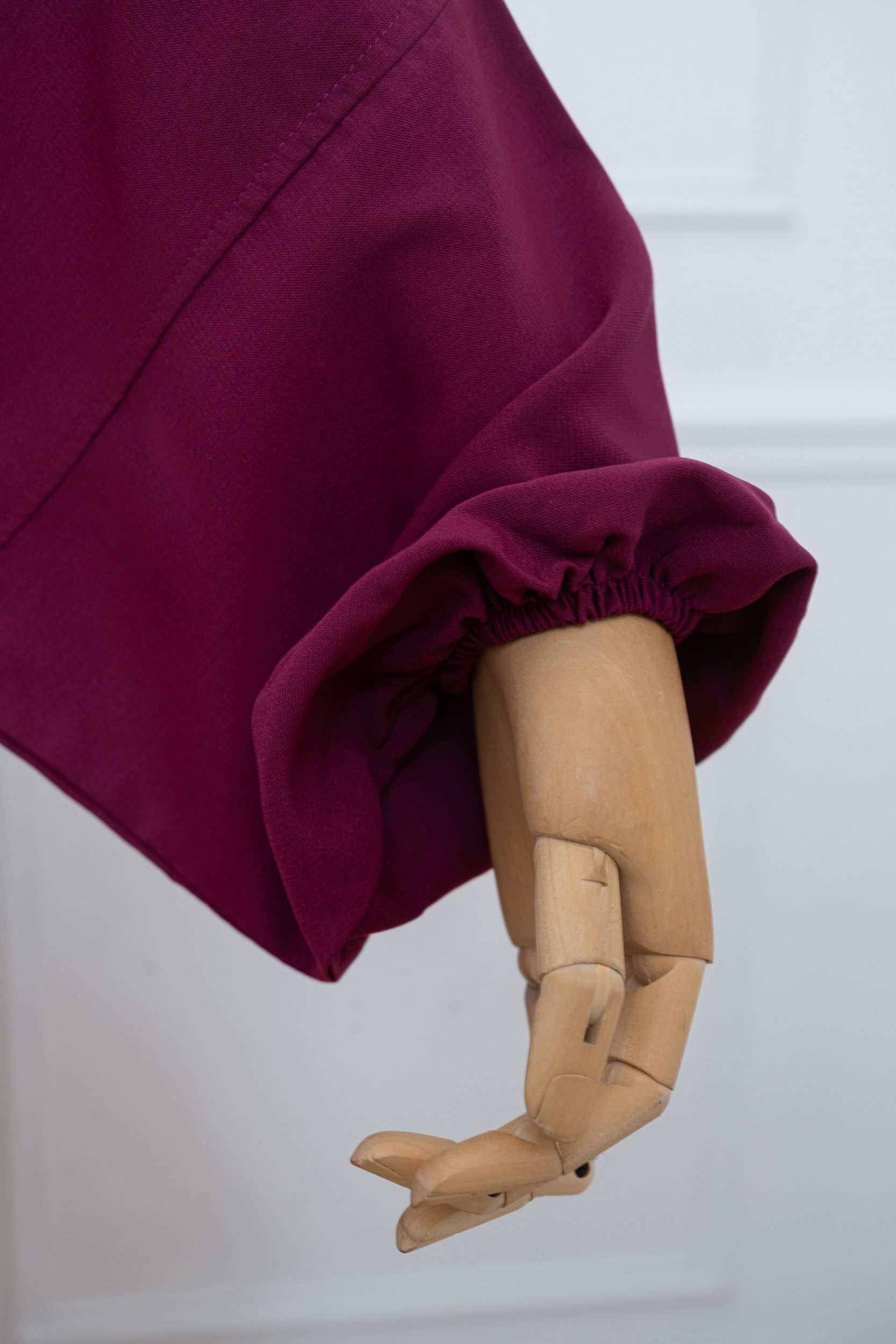 jilbab une pièce fuchsia manche