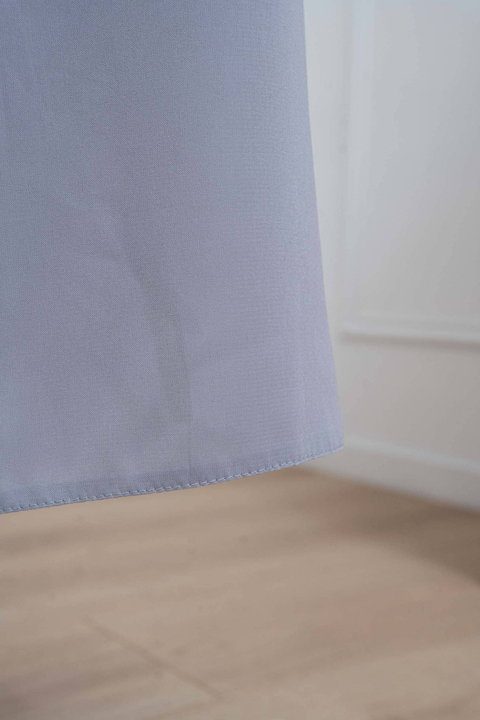 jilbab une pièce gris clair détail