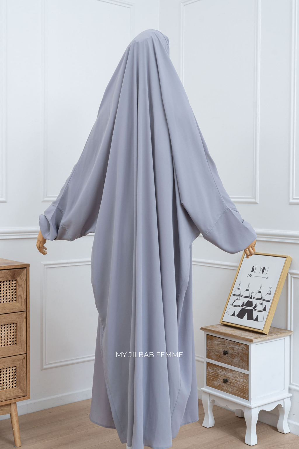 Jilbab 1 pièce - Gris clair