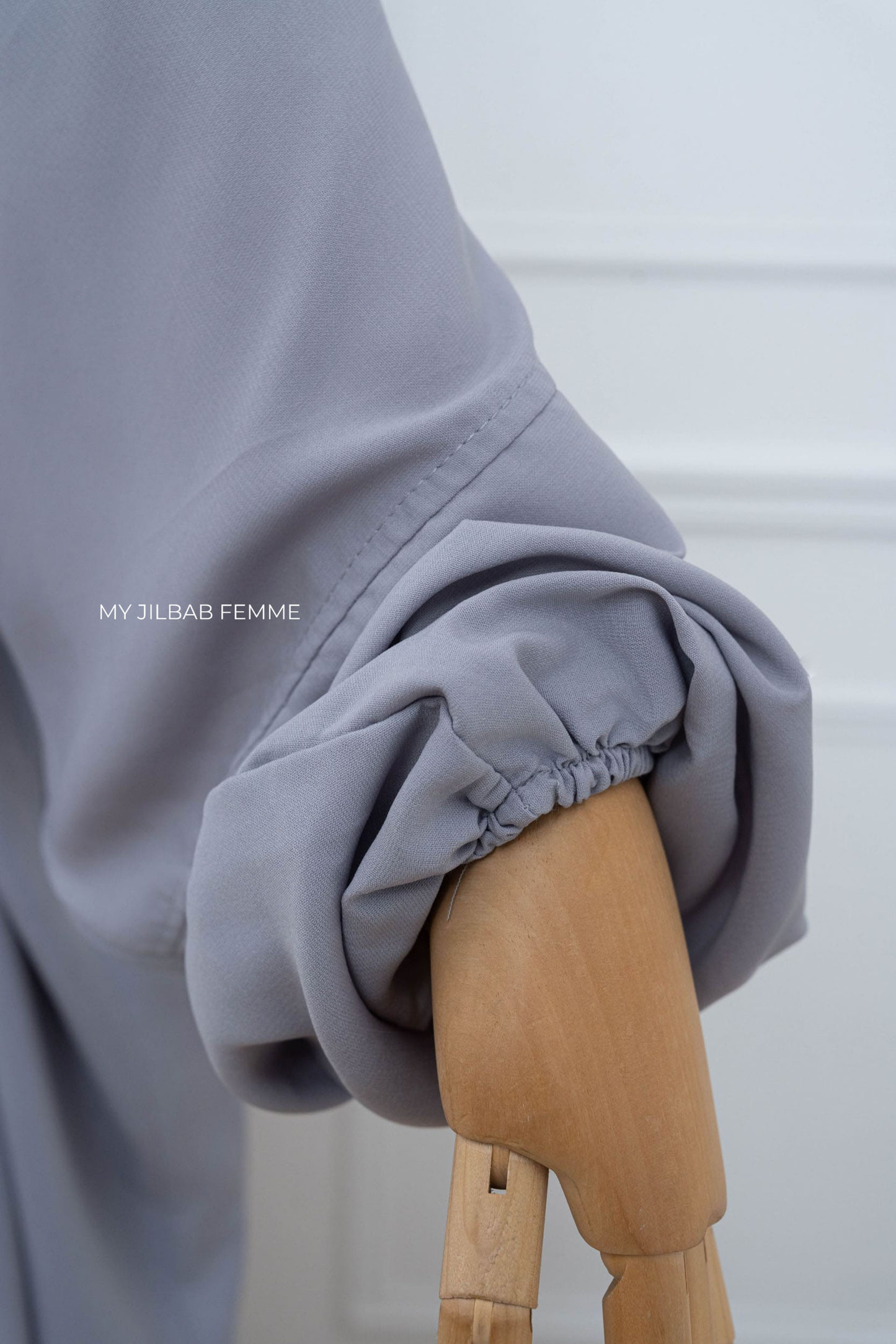 Jilbab 2 pièces - Gris Clair