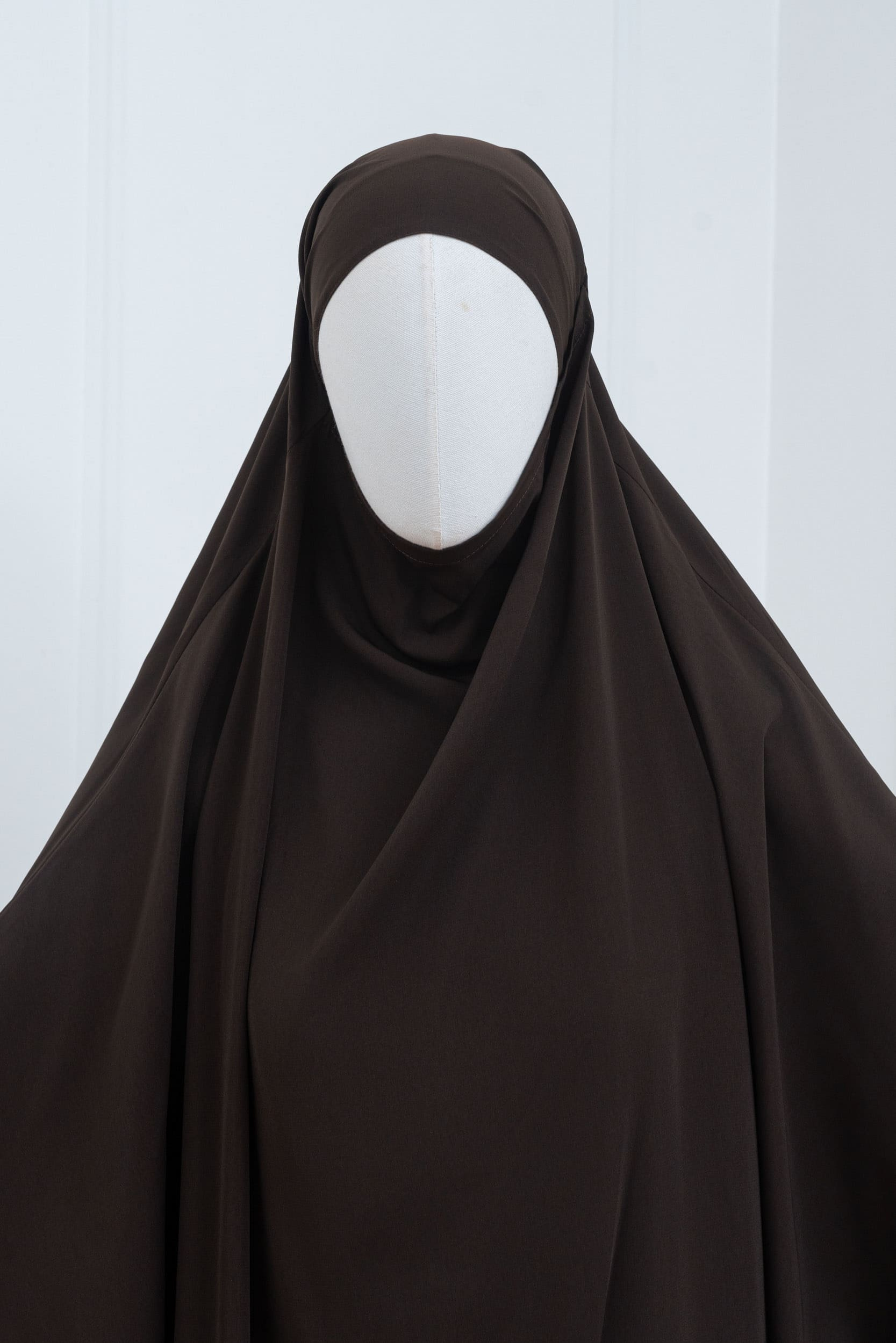 jilbab une pièce marron hijab