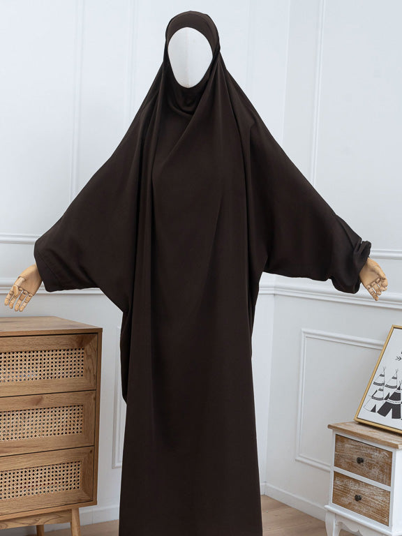 Jilbab 1 pièce - Marron café