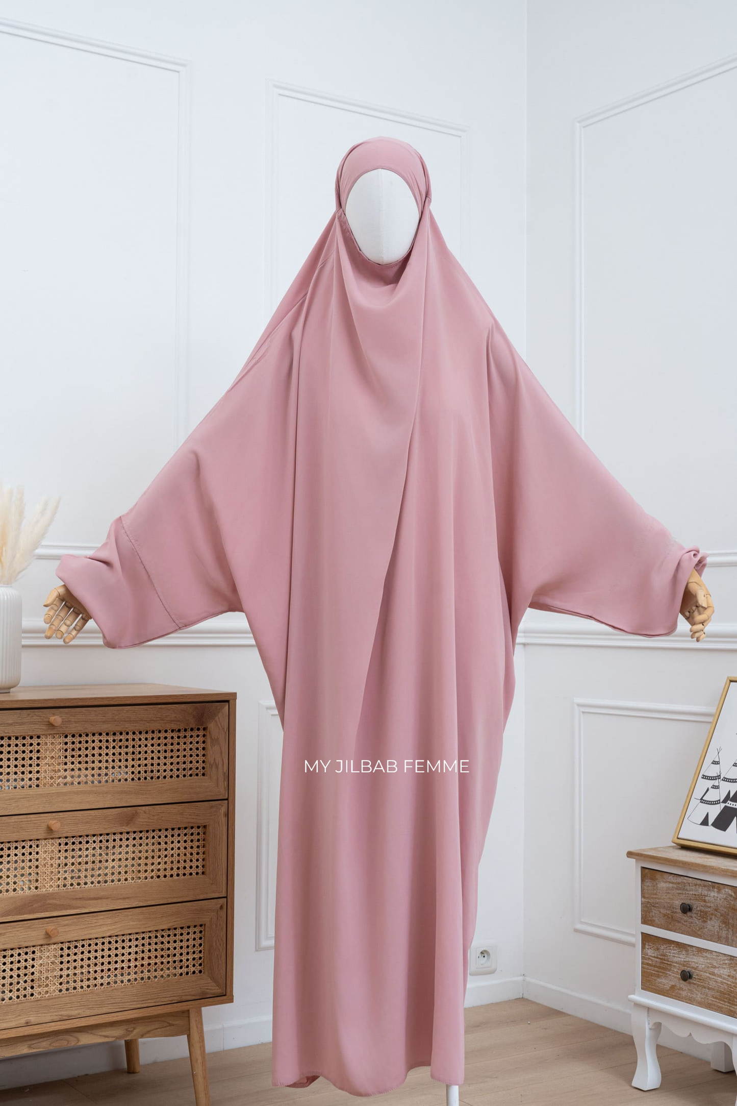 Jilbab 1 pièce - Rose