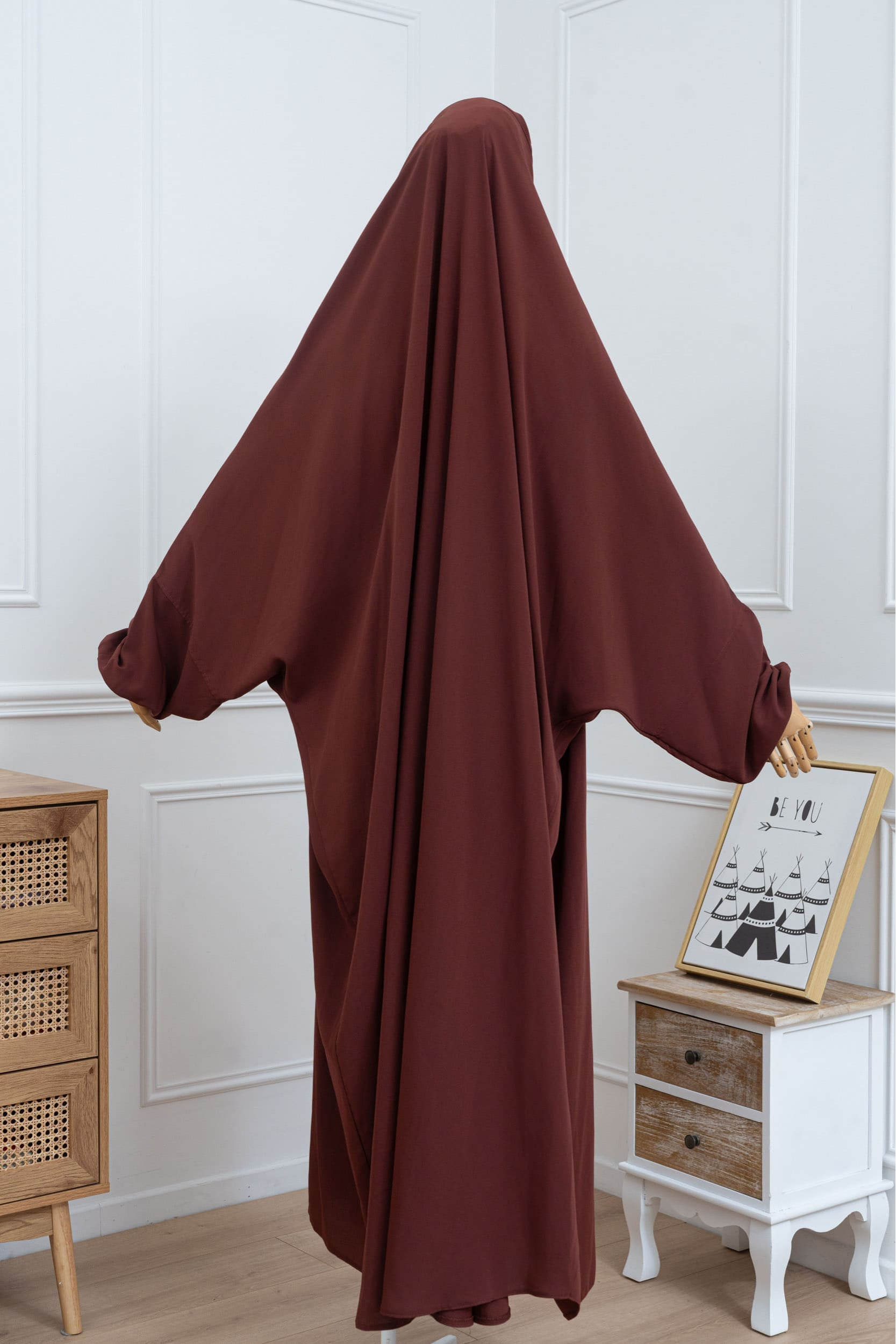 jilbab une pièce rouille dos