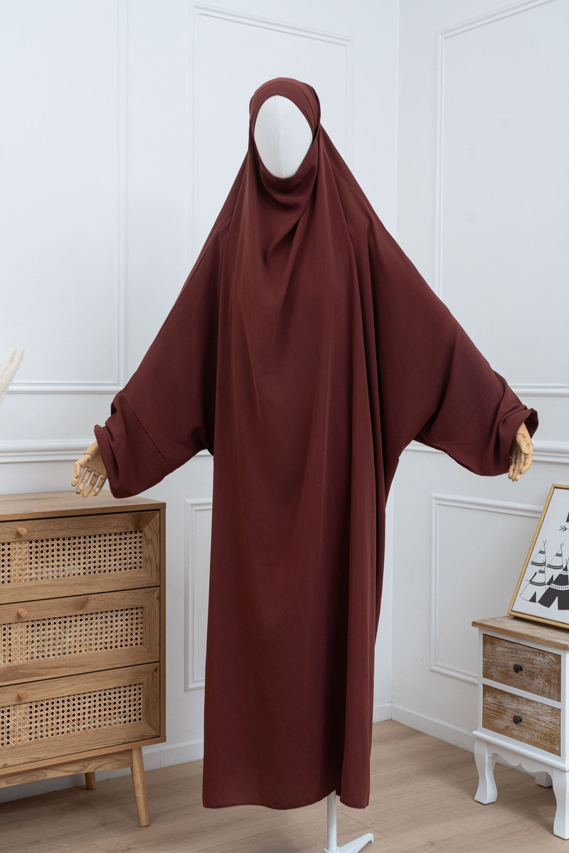 jilbab une pièce rouille face