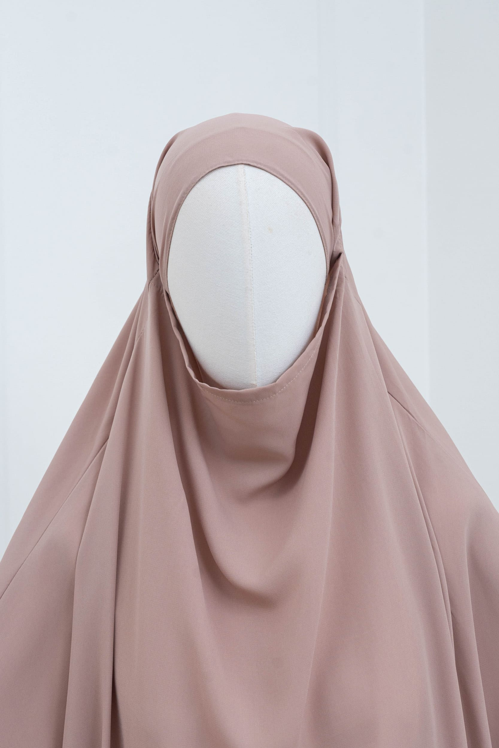 jilbab une pièce taupe clair hijab