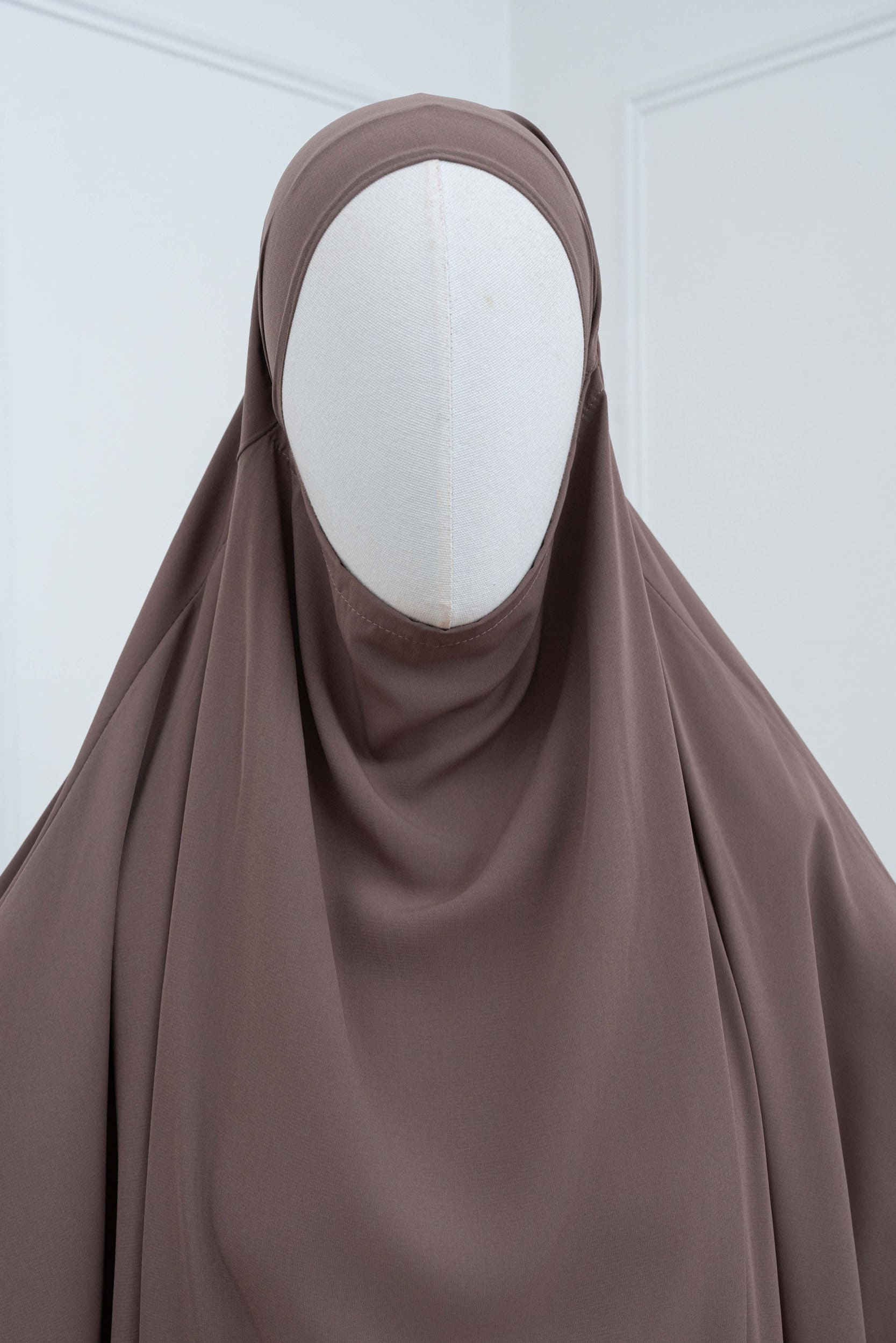 jilbab une pièce taupe hijab