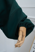 jilbab une pièce vert forêt manche