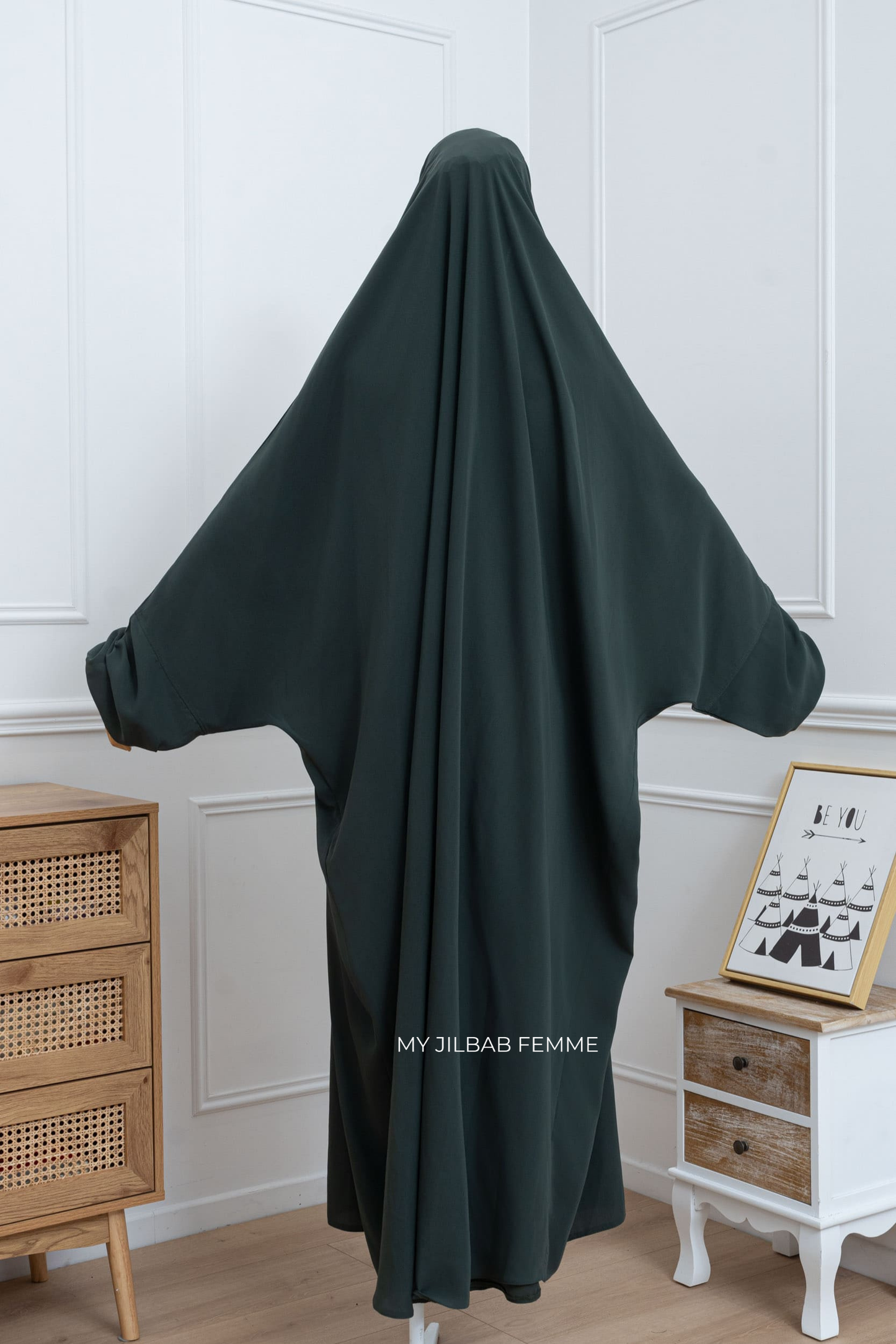 1 piece Jilbab - Forest Green