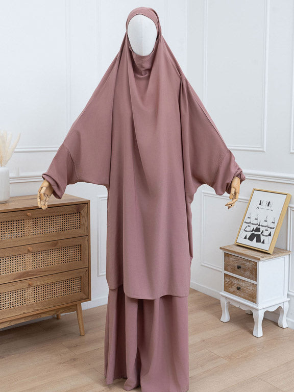 Jilbab 2 pièces - Beige rosé