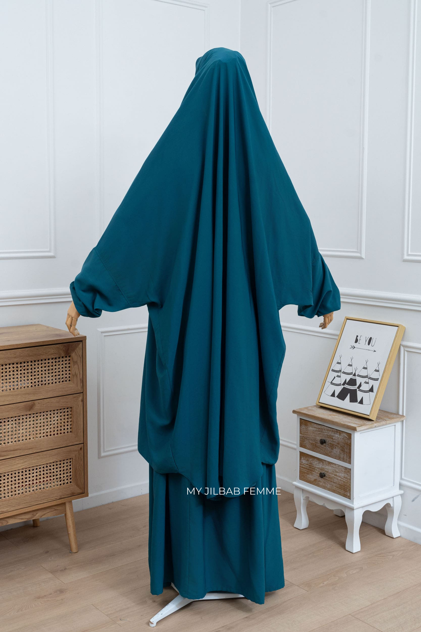 Jilbab 1 pièce - Bleu Canard