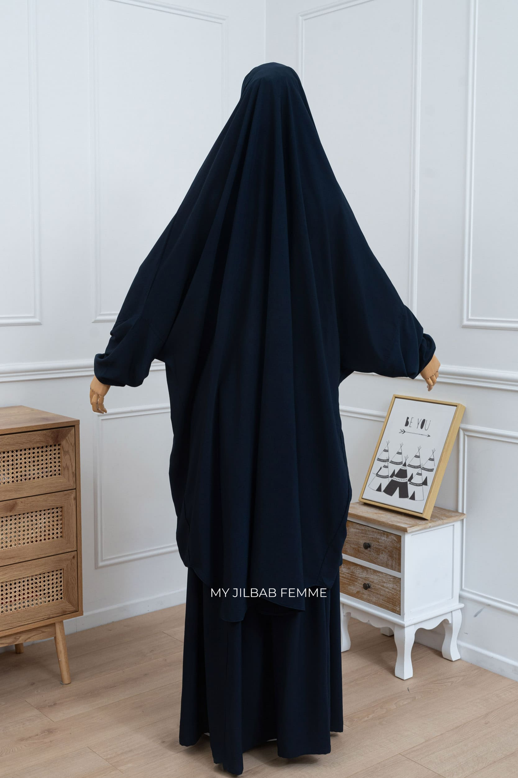 Jilbab 2 pièces - Bleu pétrole