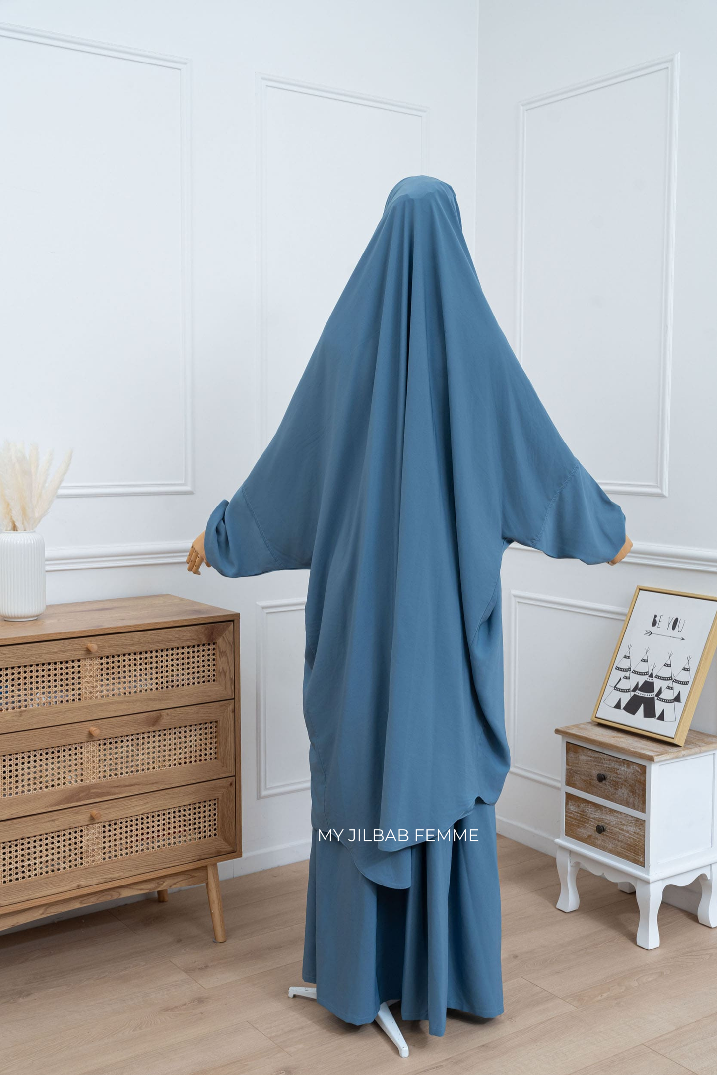 Jilbab 2 pièces - Bleu jeans