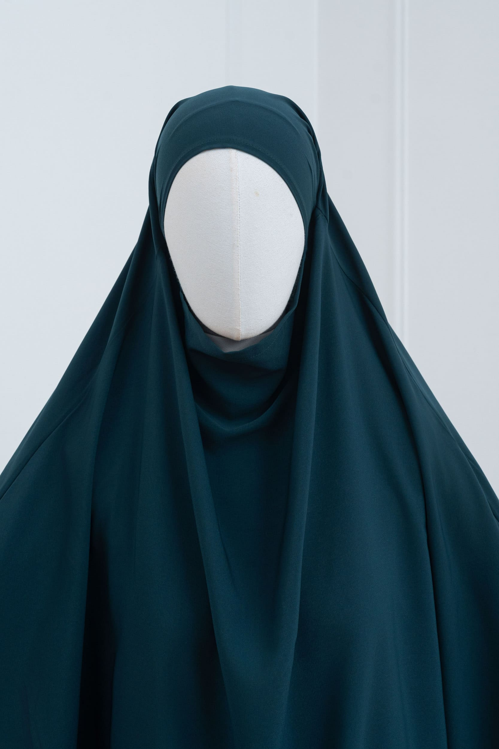 jilbab deux pièce bleu pétrole hijab