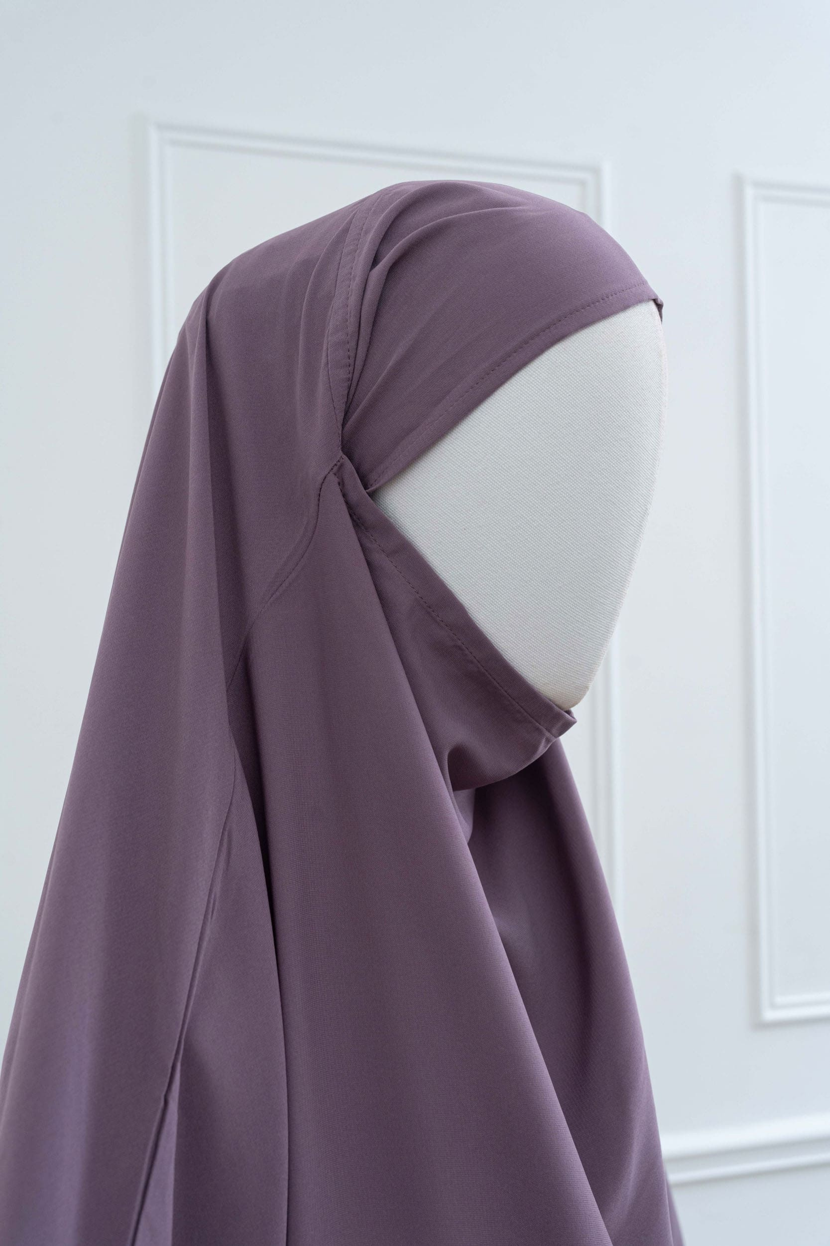 jilbab deux pièces lilas hijab profil