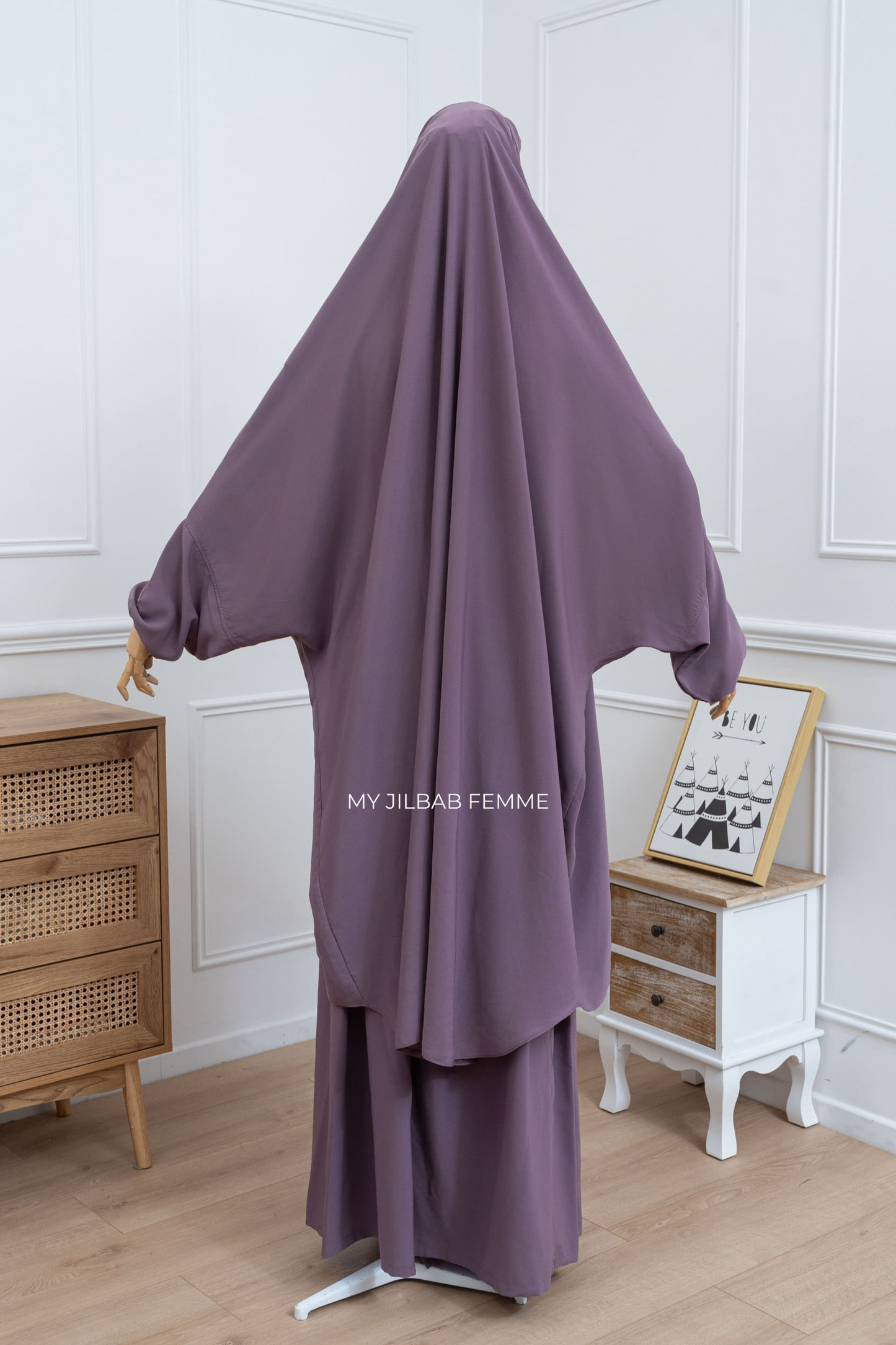 Jilbab 2 pièces - Lilas