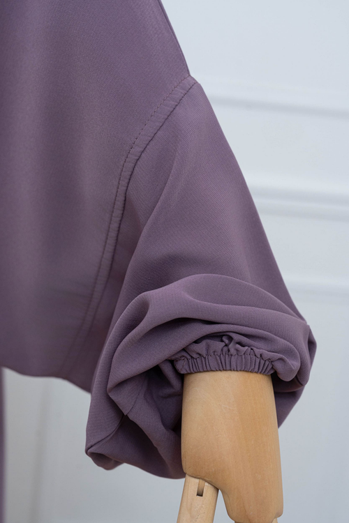 jilbab deux pièces lilas manche
