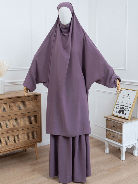 Jilbab 2 pièces - Lilas