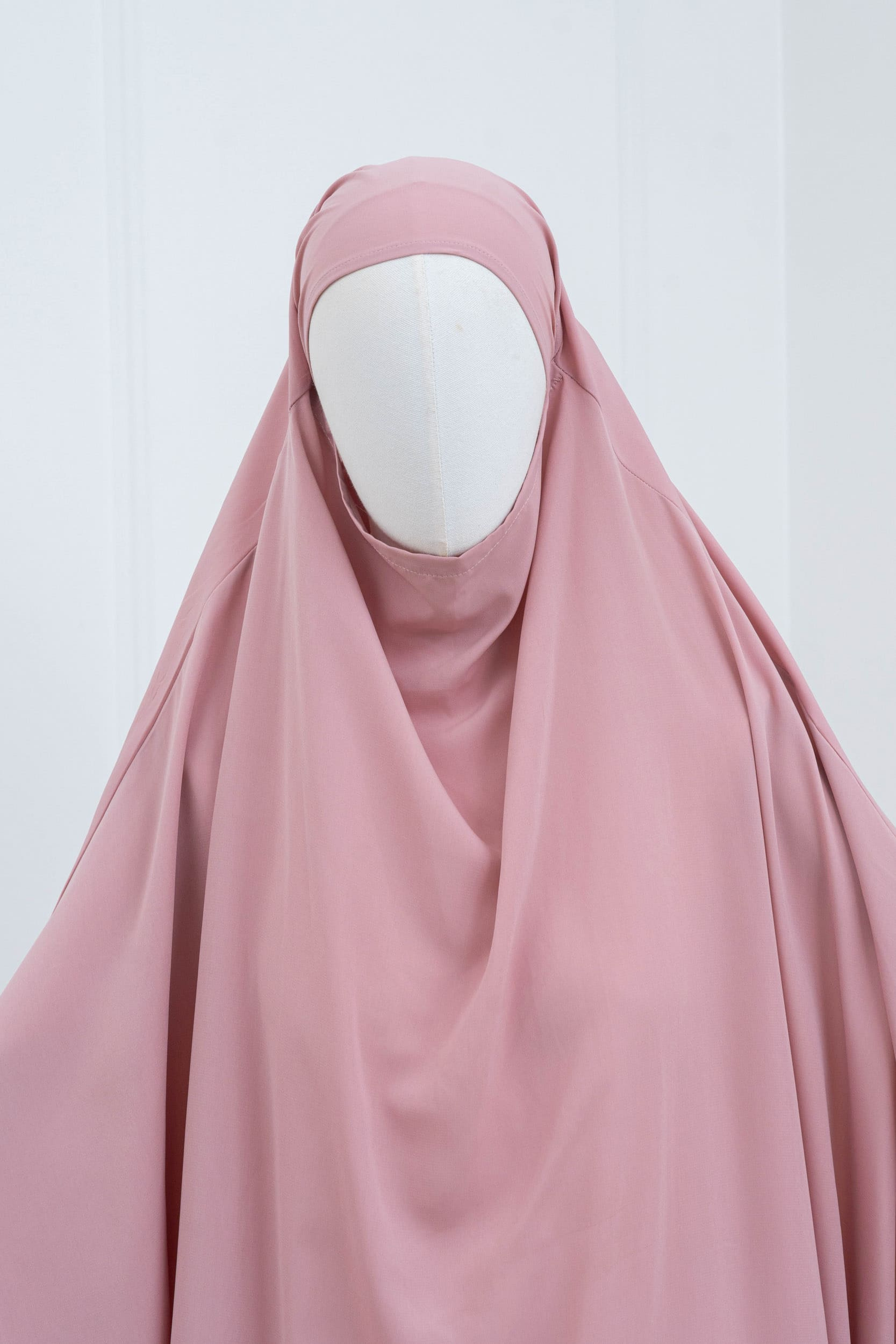 jilbab deux pièces rose hijab