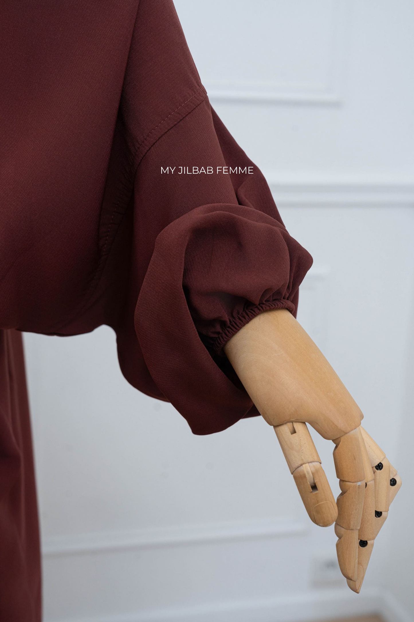 Jilbab 2 pièces - Bordeaux - Petite Taille