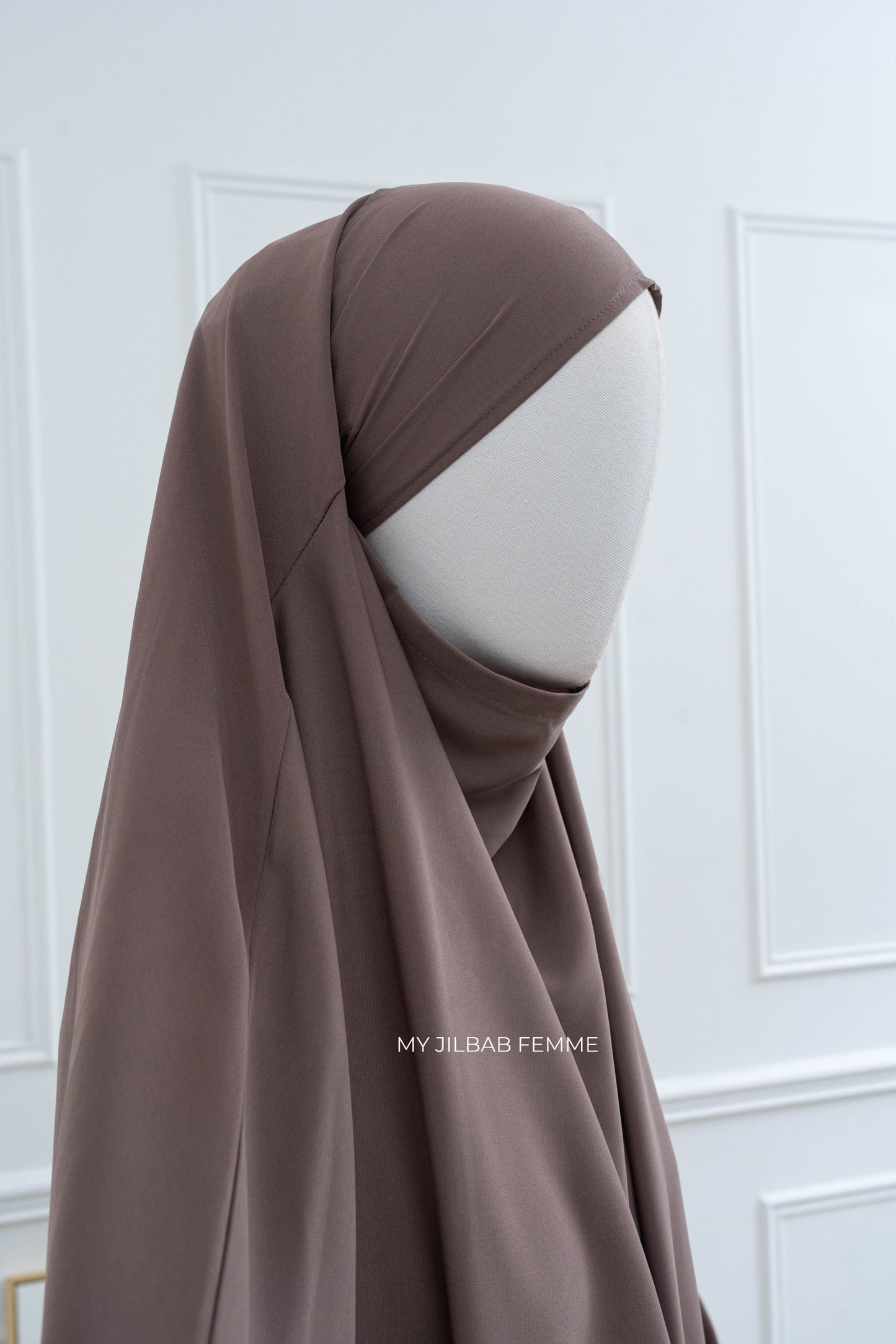 Jilbab 2 pièces - Taupe - Petite Taille