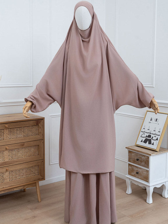 Jilbab 2 pièces - Taupe clair