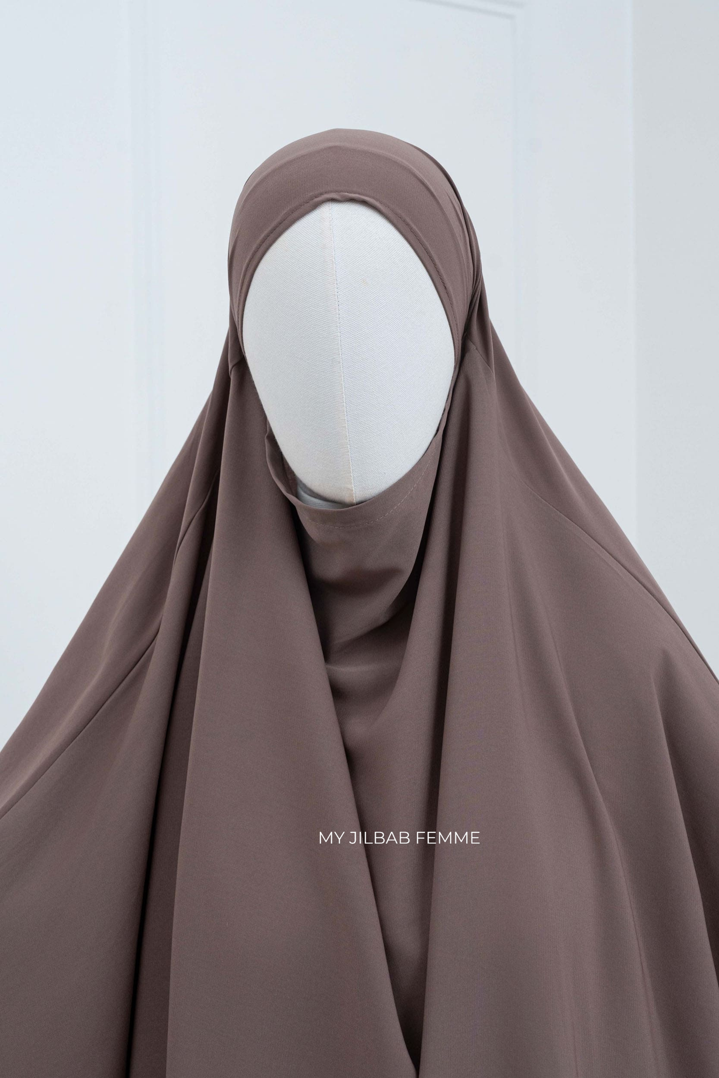 Jilbab 2 pièces - Taupe - Petite Taille